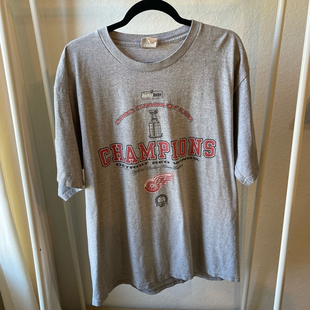 2002 RARE VINTAGE Detroit red wing Stanley cup champions.